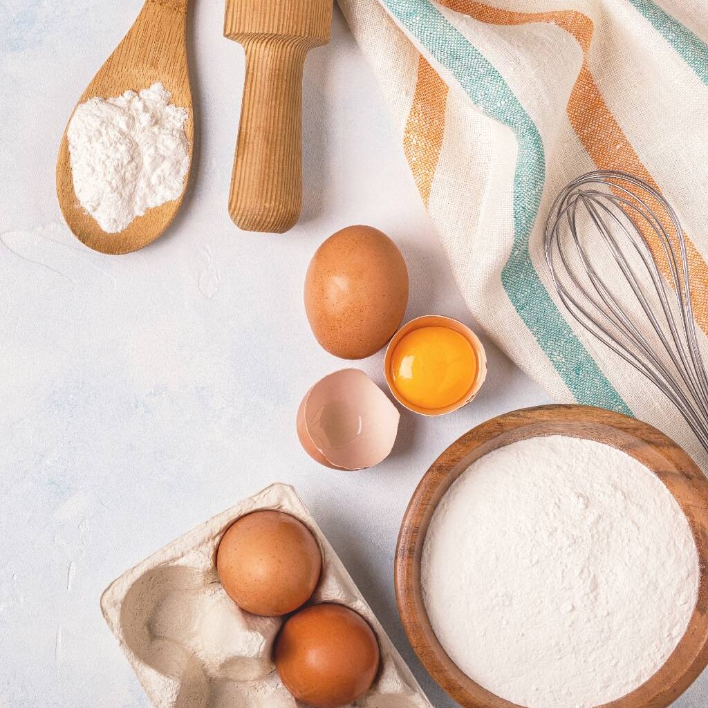 egg and flour